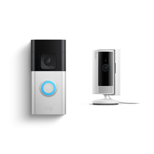 Safety Ring Doorbell Camera and Indoor Security Camera Bundle - SafeWatch